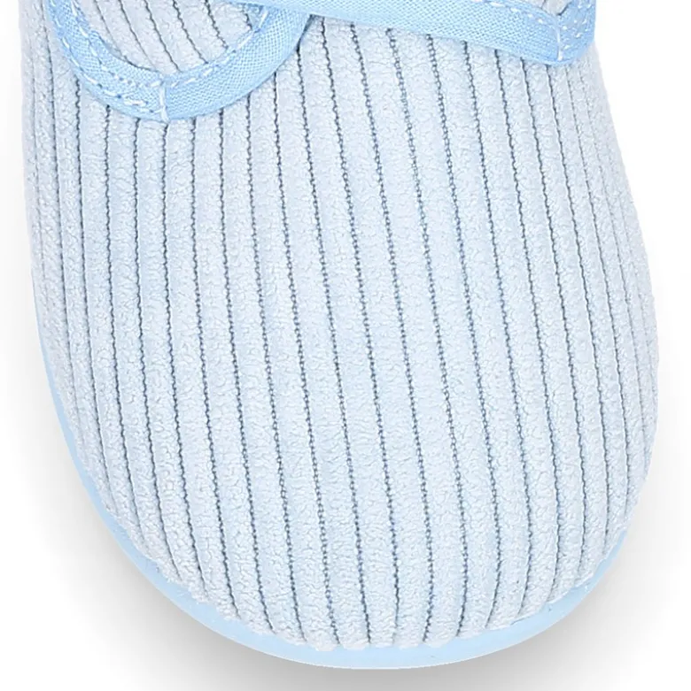 Botita de casa niños sin cordones pana fina.