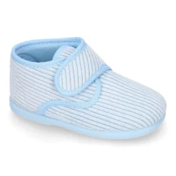 Botita de casa niños sin cordones pana fina.