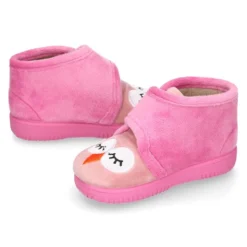Botita de casa sin cordones BUHITO en lana.