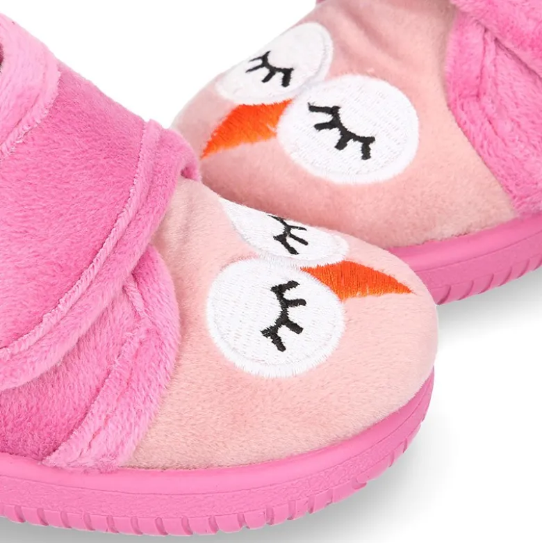 Botita de casa sin cordones BUHITO en lana.