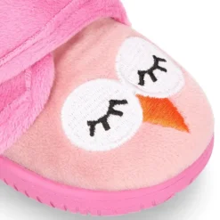Botita de casa sin cordones BUHITO en lana.