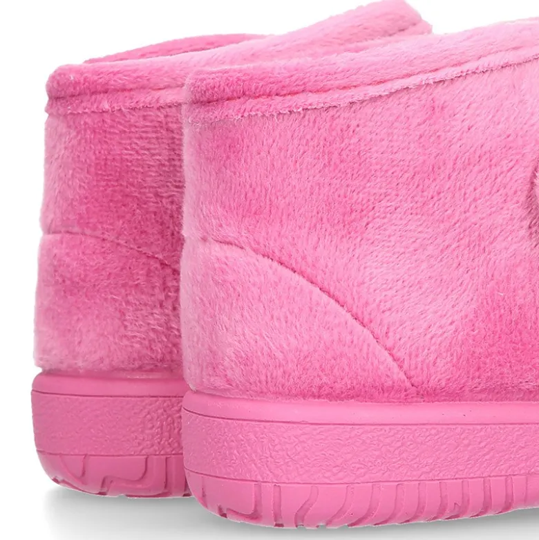 Botita de casa sin cordones BUHITO en lana.