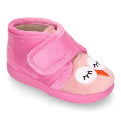 Botita de casa sin cordones BUHITO en lana.
