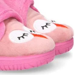 Botita de casa sin cordones BUHITO en lana.