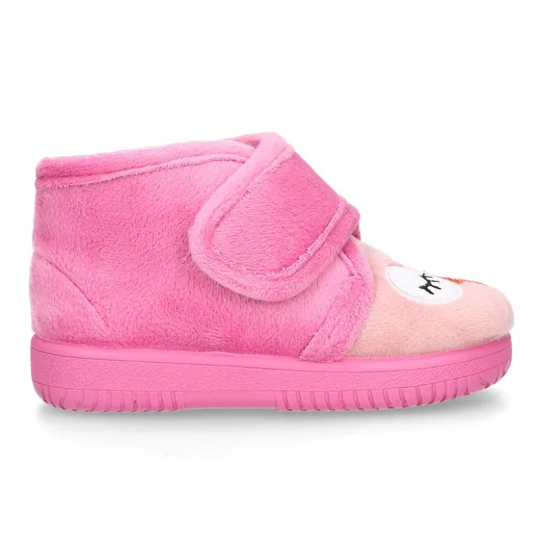Botita de casa sin cordones BUHITO en lana.