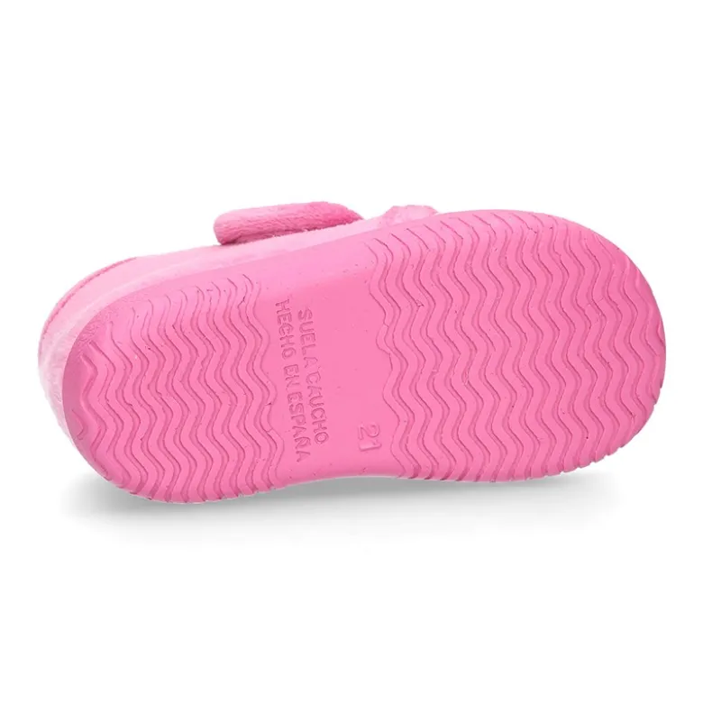 Botita de casa sin cordones BUHITO en lana.