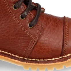 Botita MOTERA niños con cremallera y cordones en piel.