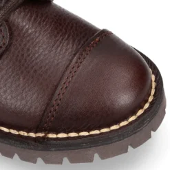 Botita MOTERA niños con cremallera y cordones en piel.