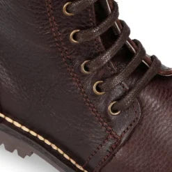 Botita MOTERA niños con cremallera y cordones en piel.