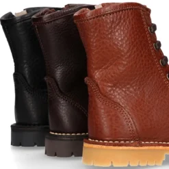 Botita MOTERA niños con cremallera y cordones en piel.