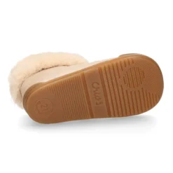 Botita niños Blanditos by Crio’s con cuello de pelo en piel Napa.