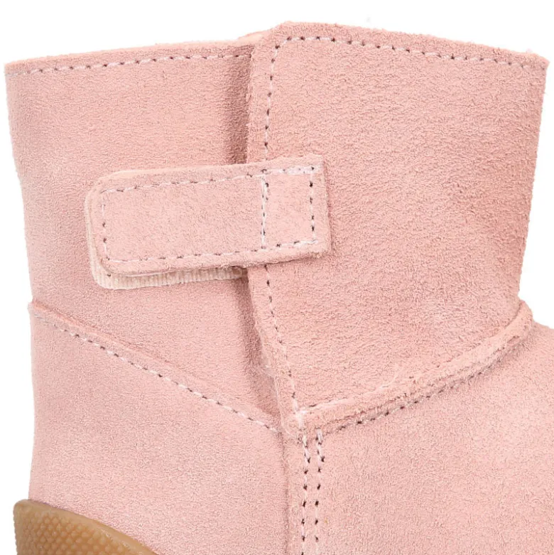 Botita niños Blanditos by Crio´s sin cordones en piel serraje con forro borreguito.
