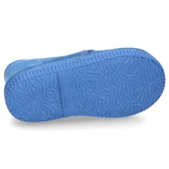 Botita niños CASUAL con cordones en Serratex azulón.