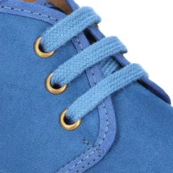 Botita niños CASUAL con cordones en Serratex azulón.