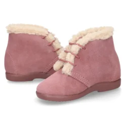 Botita niños en piel serraje con diseño con BORREGO.