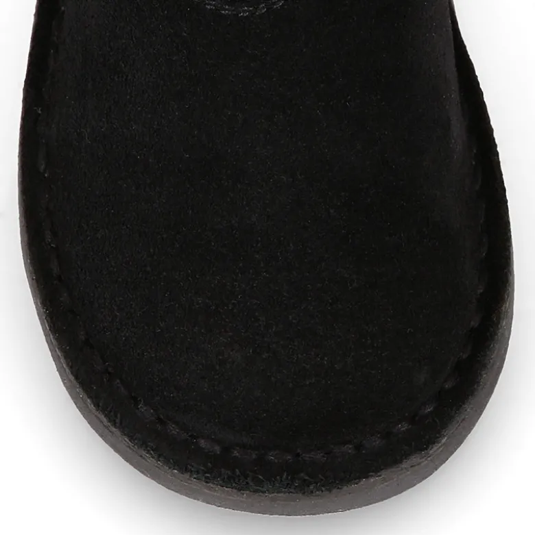 Botita niños tipo Australiana con cremallera y BORREGO interior en piel serraje y Nylon.