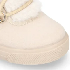 Botita niños tipo MONTAÑA con cordones y lengüeta pelo.
