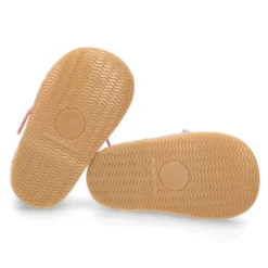 Botita Safari bebé osito con suela SUPER FLEXIBLE en piel serraje en colores pasteles.