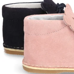 Botita safari bebé osito con suela súper flexible en piel serraje