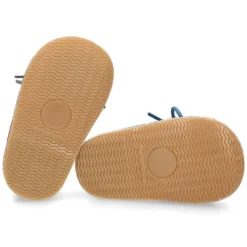 Botita safari bebé osito con suela súper flexible en piel serraje