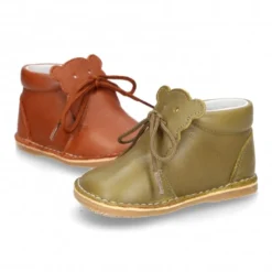 Botita Safari bebé OSITO con suela SUPER FLEXIBLE en piel napa extra suave.
