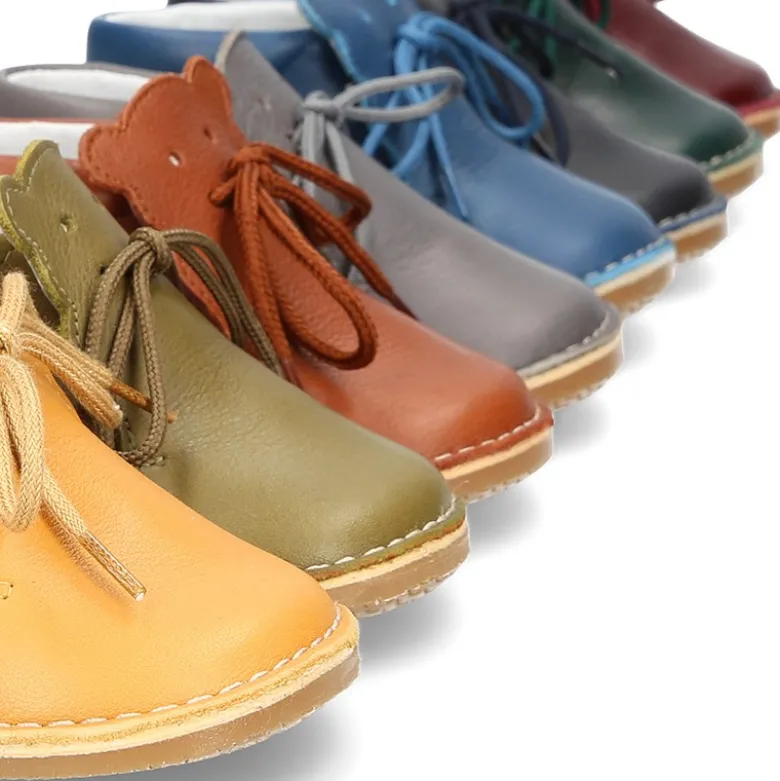 Botita Safari bebé OSITO con suela SUPER FLEXIBLE en piel napa extra suave.