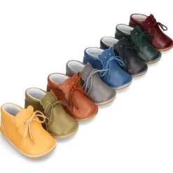 Botita Safari bebé OSITO con suela SUPER FLEXIBLE en piel napa extra suave.