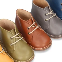 Botita safari en piel suela SUPER FLEXIBLE.