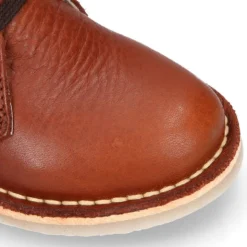 Botita safari niños para vestir con cordones en piel napa CUERO.