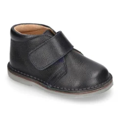 Botita safari niños sin cordones en piel.