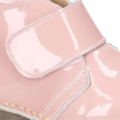 Botita safari niños sin cordones en piel CHAROL.