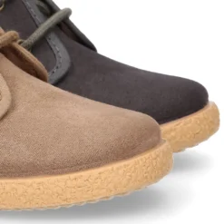 Botitas casual niños con cordones y cuello borrego en Serratex.