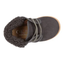 Botitas casual niños con cordones y cuello borrego en Serratex.