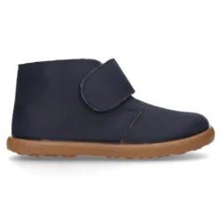 Botitas casual niño sin cordones en piel Serratex encerado.