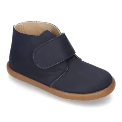 Botitas casual niño sin cordones en piel Serratex encerado.
