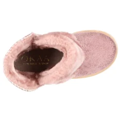 Botitas niños con diseño con PELO en Serratex estampado..
