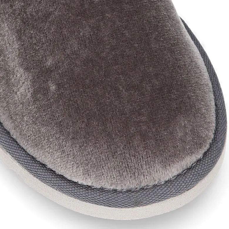 Botitas niño tipo Australianas en TERCIOPELO GRIS.