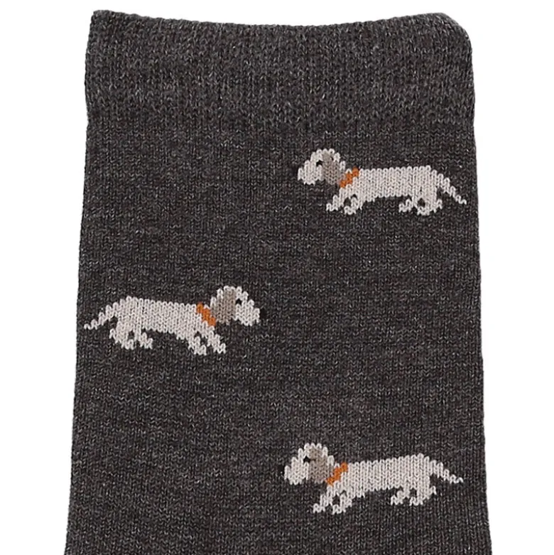 CALCETÍN CORTO BORDADO CACHORROS DE CÓNDOR.