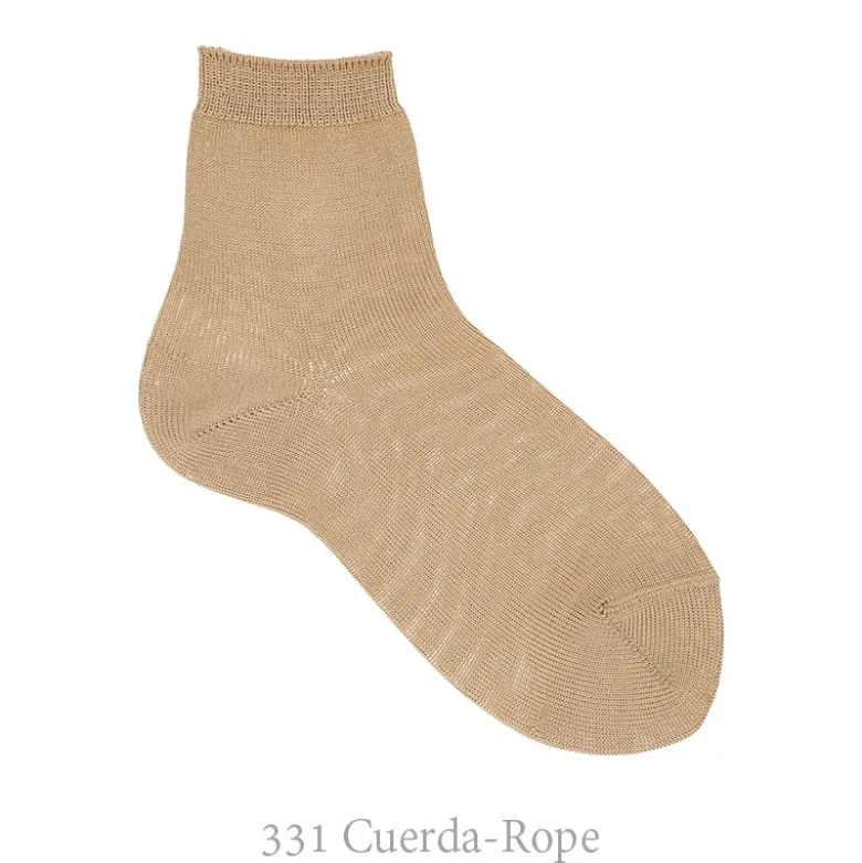 CALCETÍN CORTO PUNTO LISO CONDOR.