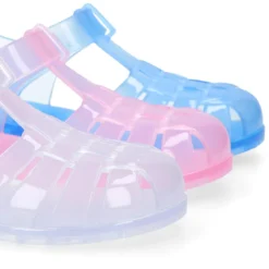 Cangrejera clásica niños en colores cristal con cierre adherente para Playa y Piscina.
