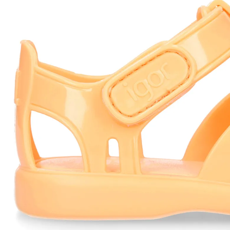 Cangrejera clásica niños en colores gloss con cierre adherente para Playa y Piscina.