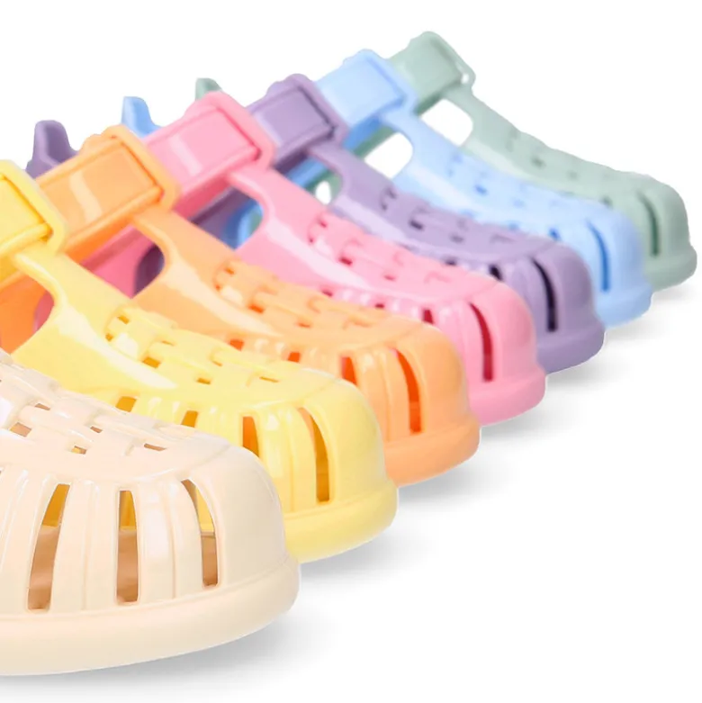 Cangrejera clásica niños en colores gloss con cierre adherente para Playa y Piscina.