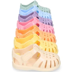 Cangrejera clásica niños en colores gloss con cierre adherente para Playa y Piscina.