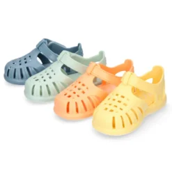 Cangrejera clásica niños nuevos colores SÓLIDOS con cierre adherente para Playa y Piscina.