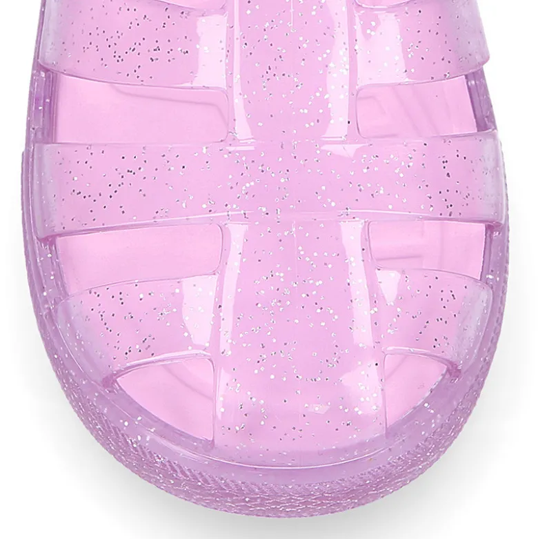 Cangrejera niña con cierre adherente tipo tenis CRISTAL GLITTER para Playa y Piscina.