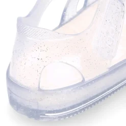 Cangrejera niña con cierre adherente tipo tenis CRISTAL GLITTER para Playa y Piscina.