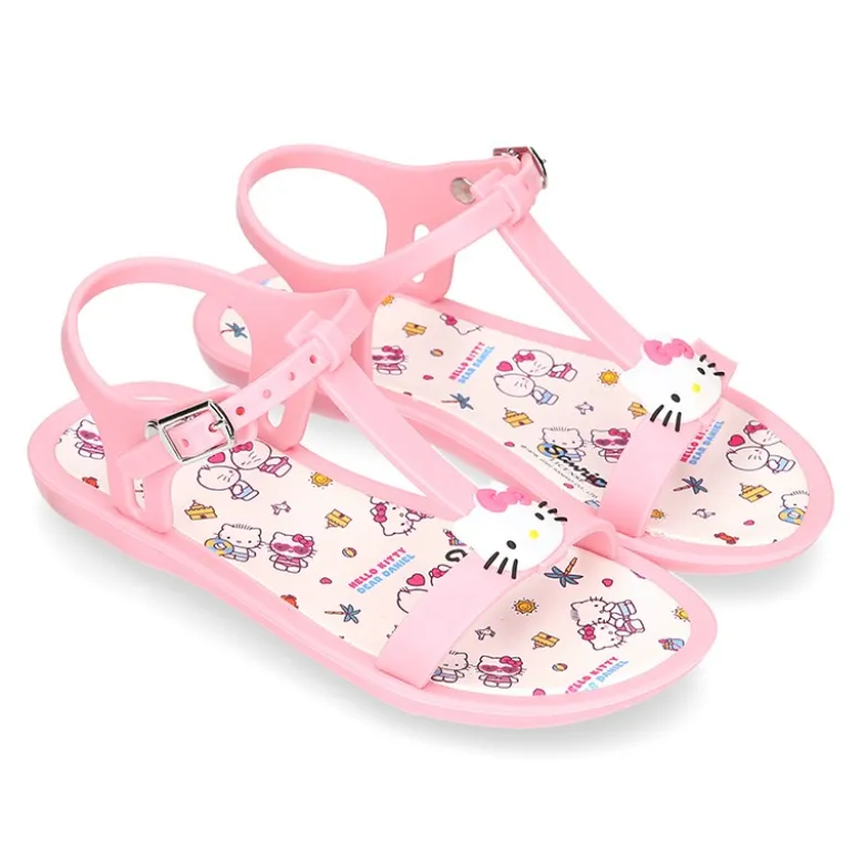 Cangrejera niña tipo sandalia con HELLO KITTY para Playa y Piscina.