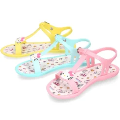 Cangrejera niña tipo sandalia con HELLO KITTY para Playa y Piscina.