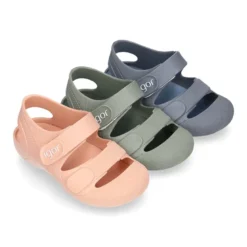 Cangrejera niños colores SÓLIDOS y cierre adherente para Playa y Piscina.