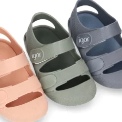 Cangrejera niños colores SÓLIDOS y cierre adherente para Playa y Piscina.